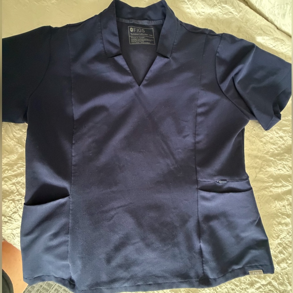 Figs inala women’s Navy Scrub Top XXL EUC